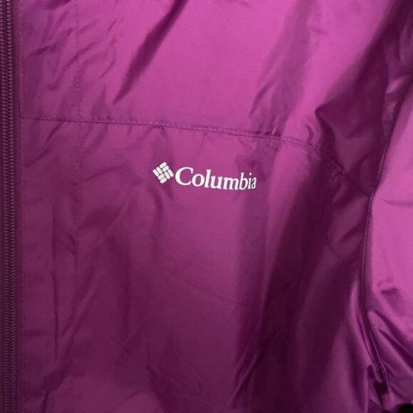 Columbia Wind jacket with lined with inner Sherpa Sz 1X purple Tags on - Picture 3 of 12